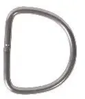 stainless steel d-ring 6 cm x 5 mm