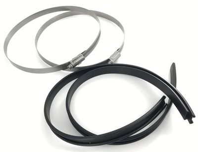 RVS Tank Clips with Rubber 130-150 mm (7L)