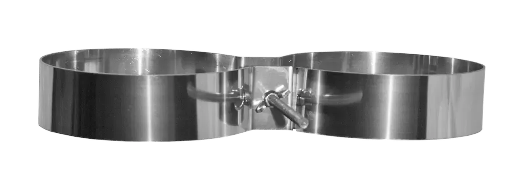 Inox ring 50 mm Ø 140 mm Wide Dubbel Set 7 L