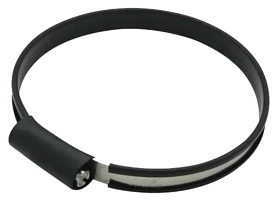 Duikfles clamp met PVC sleeve