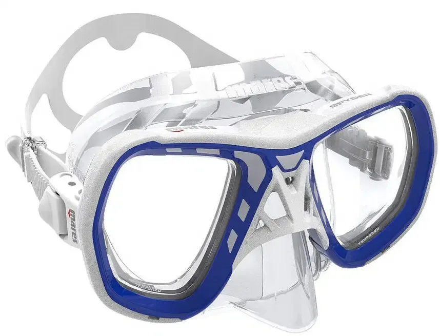 Mares duikbril Spyder, Kleur: Wit Blauw