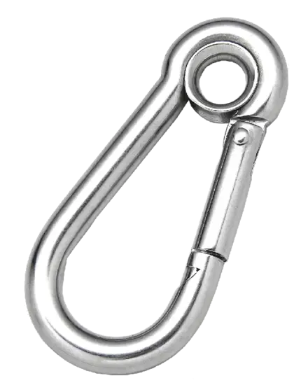 Snap Hook RVS met oog 50-100 mm