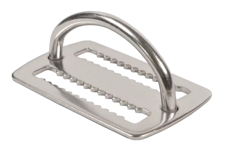 Extended D-ring RVS 22 mm