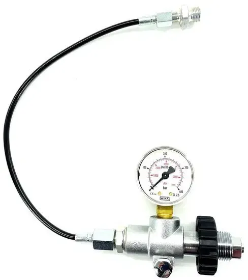 Overhevel systeem met manometer schietsport BSP