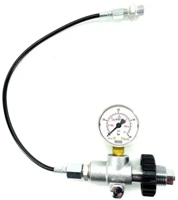 Overhevel systeem met manometer schietsport BSP