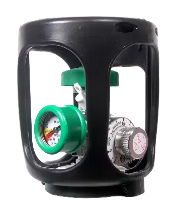 Zuurstoffles 5 Liter/200 Bar met Quick Release + Vuladapter