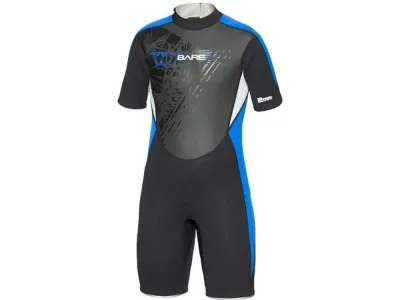 Bare 2mm Manta Shorty Blue - Kinderen