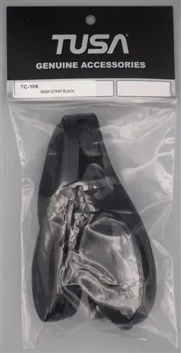 Tusa Mask Strap Black or Clear