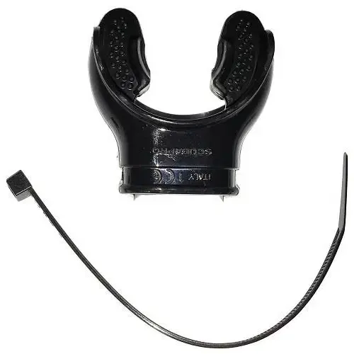 comfort mouthp. blk silic pkgd