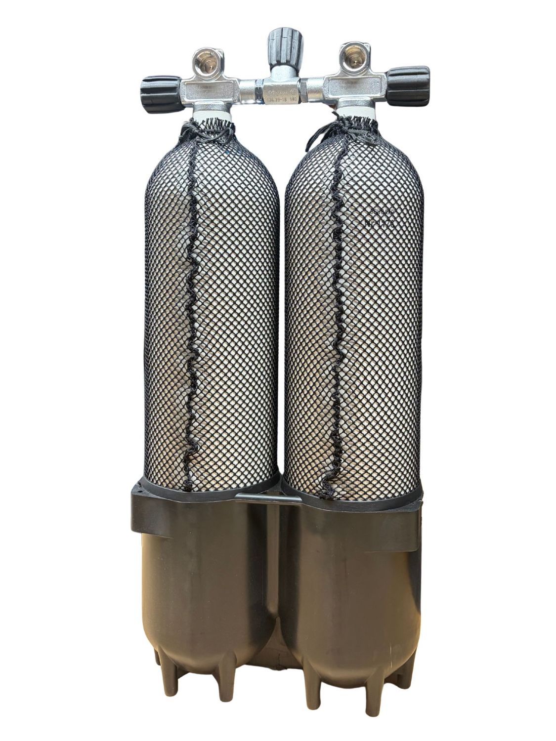 Stalen dubbelset 7 liter 200 bar