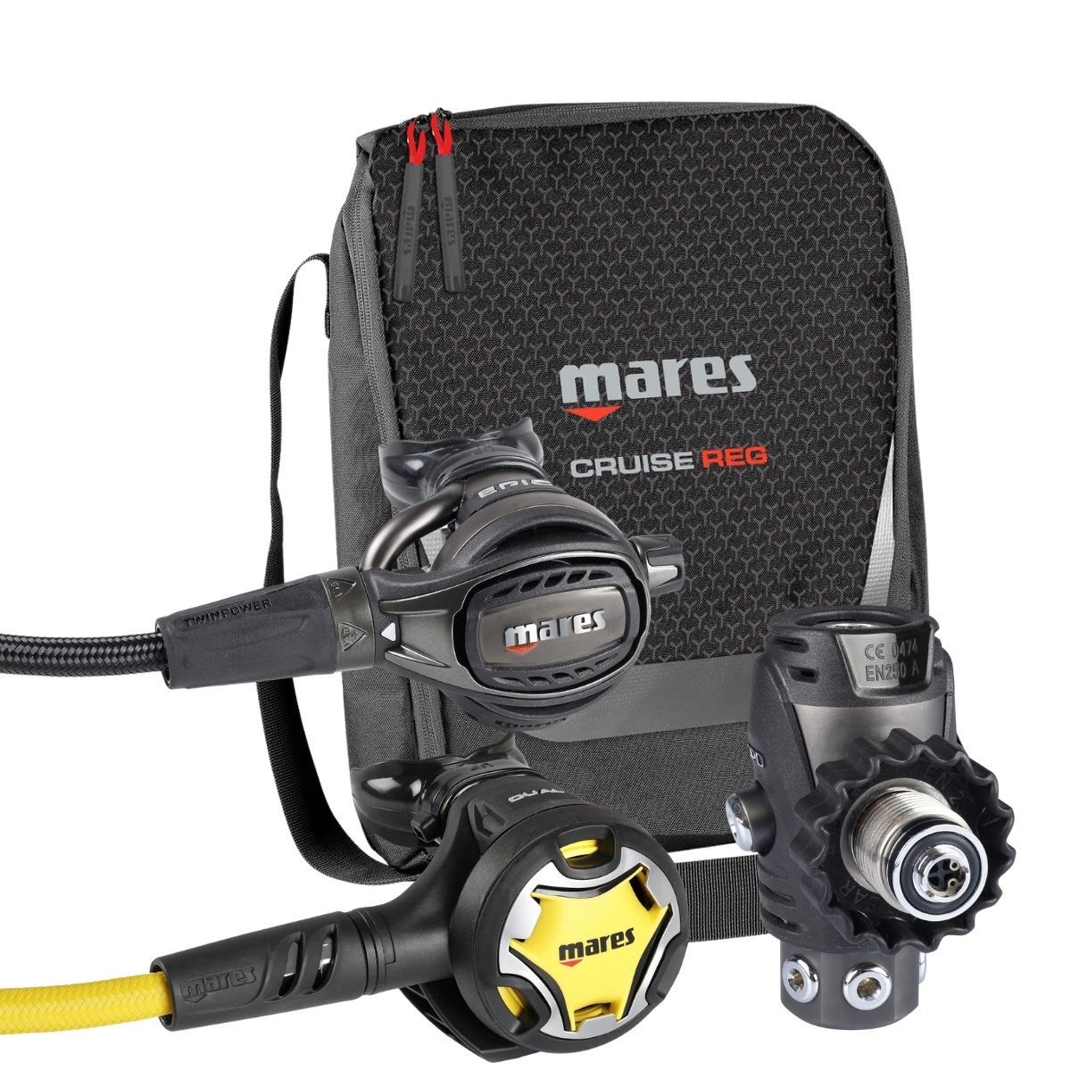 Mares Epic Adj 82X DIN regulator + Dual Octopus