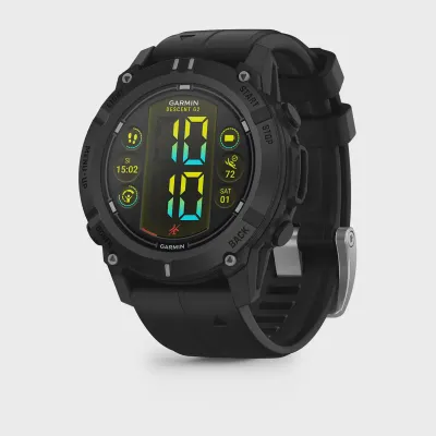 Garmin Descent G2 Zwart met zwarte band