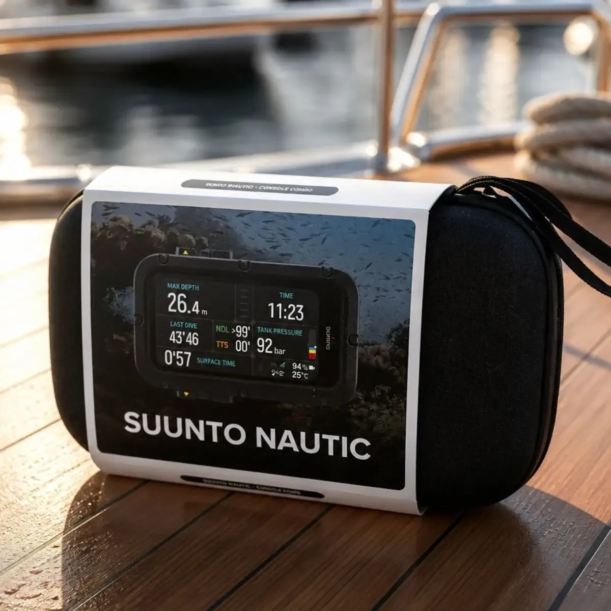 Suunto Nautic Duikcomputer met elastic textile strap