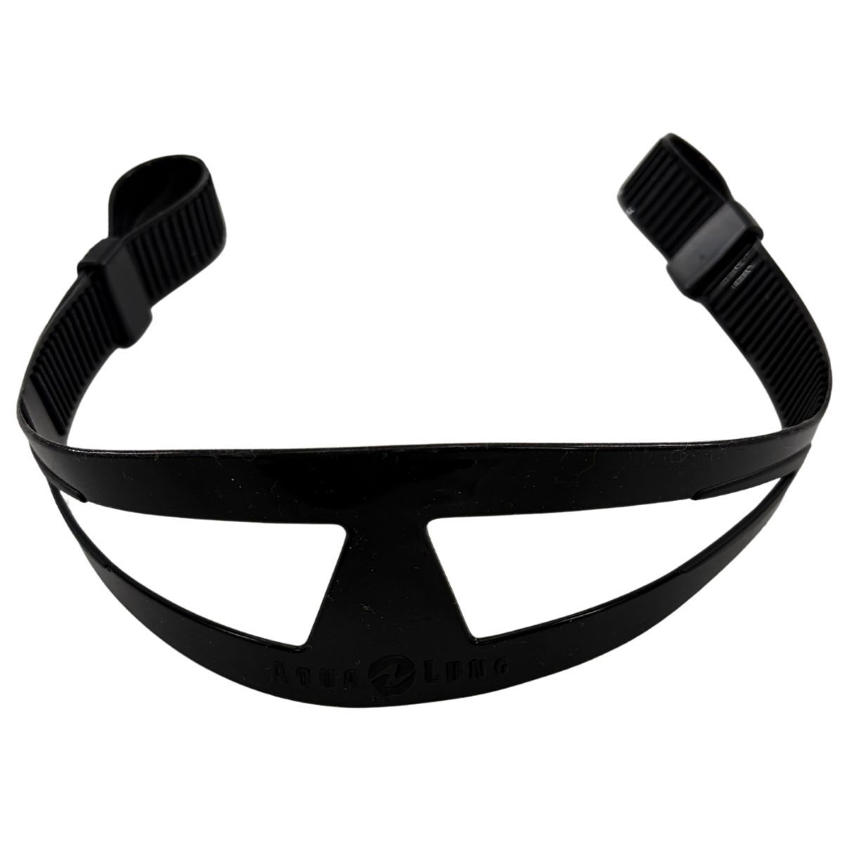 Aqualung maskerband 21mm silicone zwart