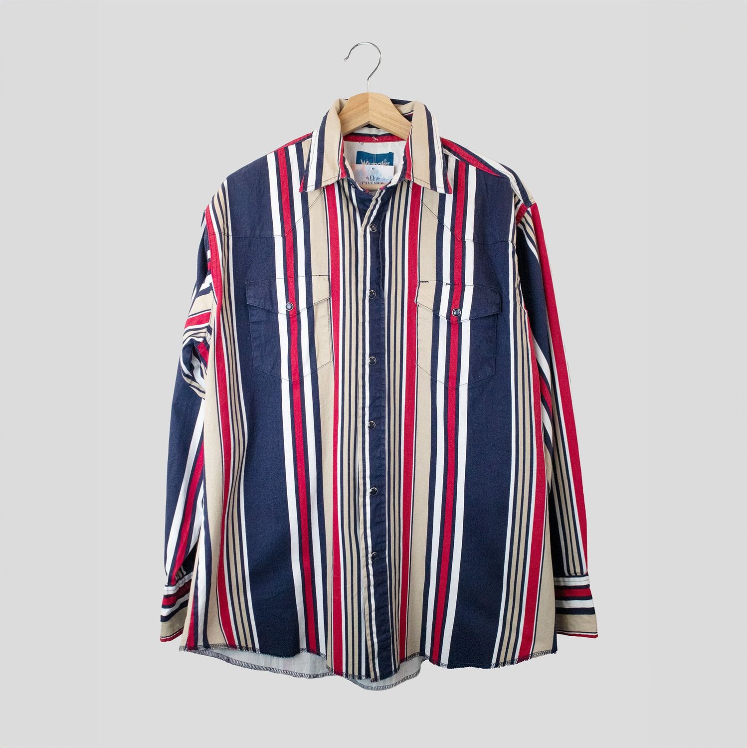 CAMISA WESTERN WRANGLER MULTIRAYAS 90S