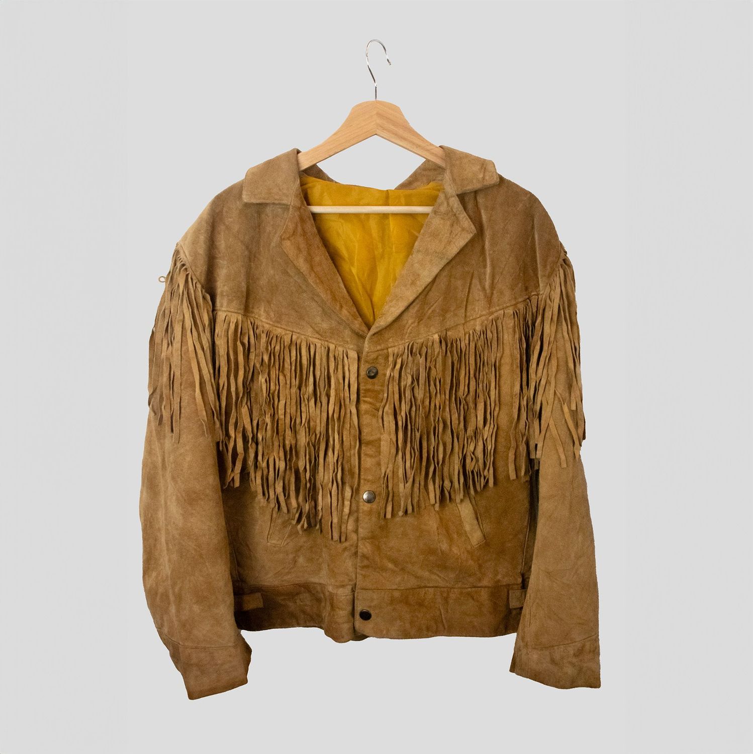 CAZADORA ANTE WESTERN FLECOS 80S