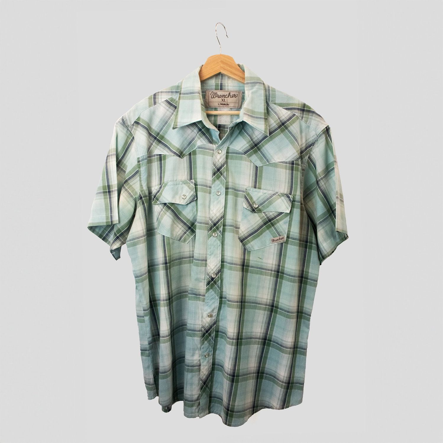 CAMISA WESTERN MANGA CORTA WRANGLER (WRANCHER) 90S