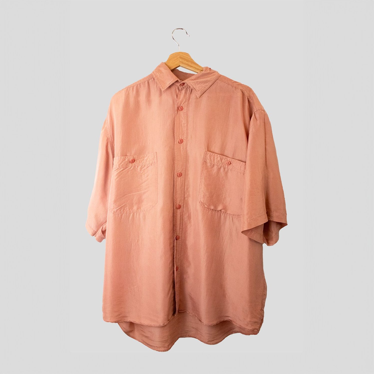 CAMISA MANGA CORTA SEDA 90S