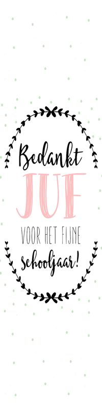 Boekenlegger - Juf 1