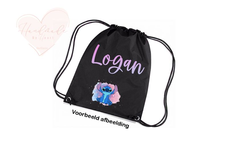 (Gym)tas + Naam + Afbeelding (stap 2)
