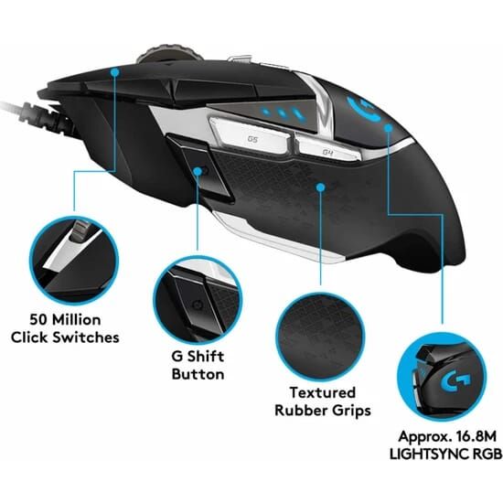Logitech G502 HERO Yüksek Performanslı Oyuncu Mouse