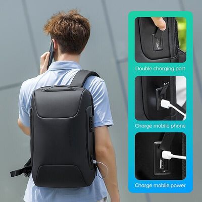 Mark Ryden MR-9116 15.6" Laptop Sırt Çantası-Kilit ve USB Şarj Portlu (Gri)