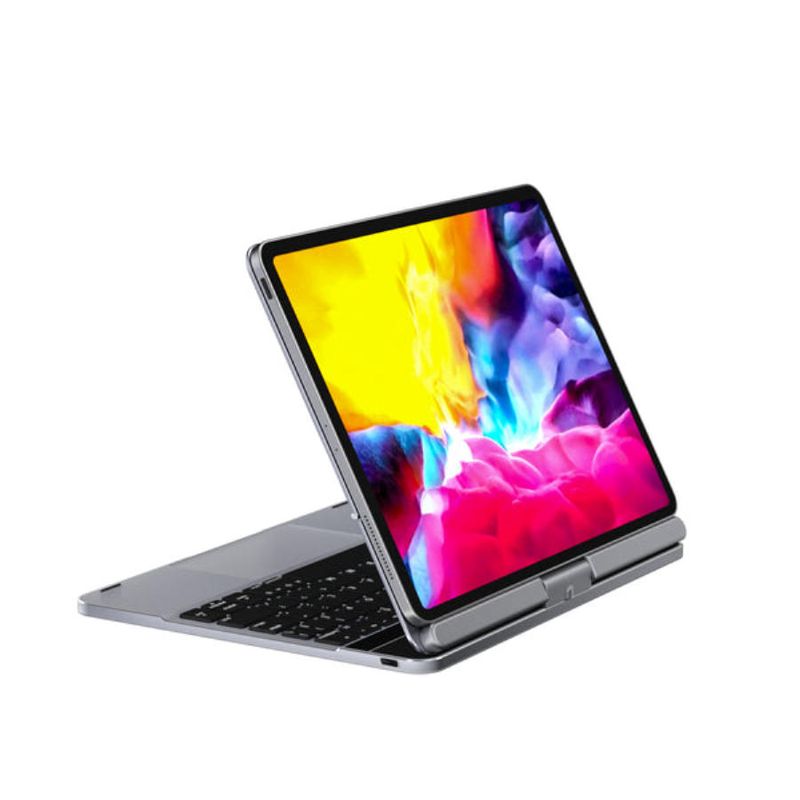 Doqo AluFlex™&nbsp;iPad Pro 11 ve iPad Air 10,9" için Alüminyum Alaşım Klavye Kılıf