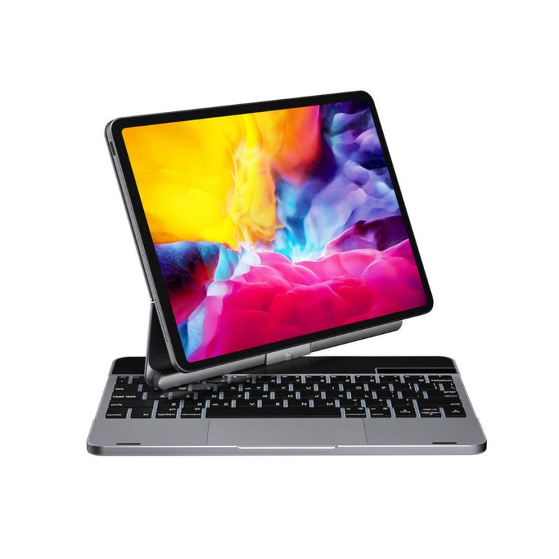 Doqo AluFlex™&nbsp;iPad Pro 11 ve iPad Air 10,9" için Alüminyum Alaşım Klavye Kılıf