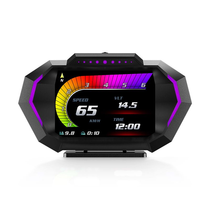 P24 OBD2+GPS Hud Araç Bilgisayarı Dijital Hız Göstergesi Eğim Ölçer