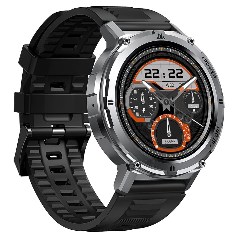 KOSPET TANK T2 Bluetooth Çağrı Fonksiyonlu Dayanıklı Akıllı Saat