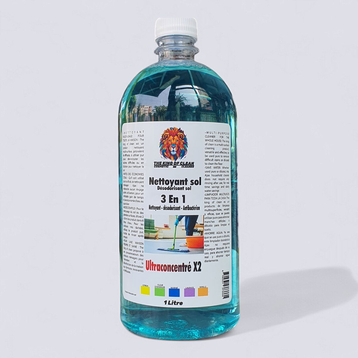 Nettoyant Sol 3-en-1 Ultraconcentré (Marine)