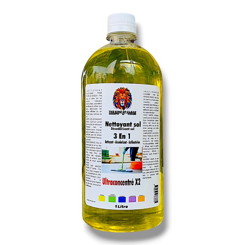 Nettoyant Sol 3-en-1 Ultraconcentré (Citron)