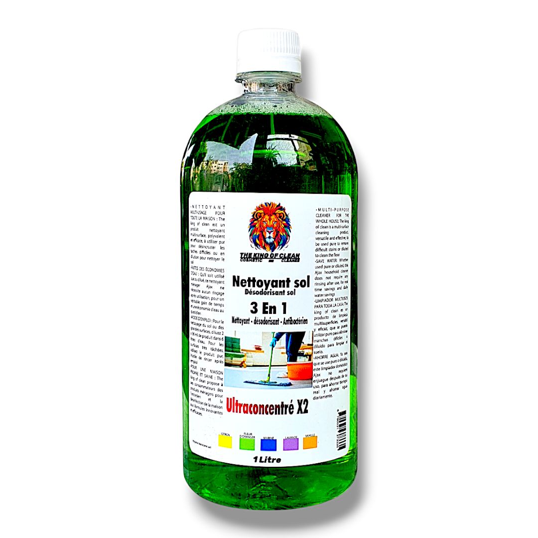 Nettoyant Sol 3-en-1 Ultraconcentré (Fleur d&#39;oranger)