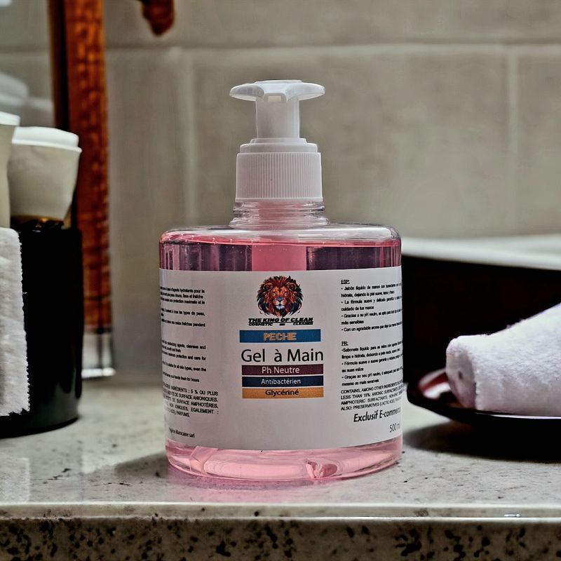 Gel à main - (Pêche) 500 ml