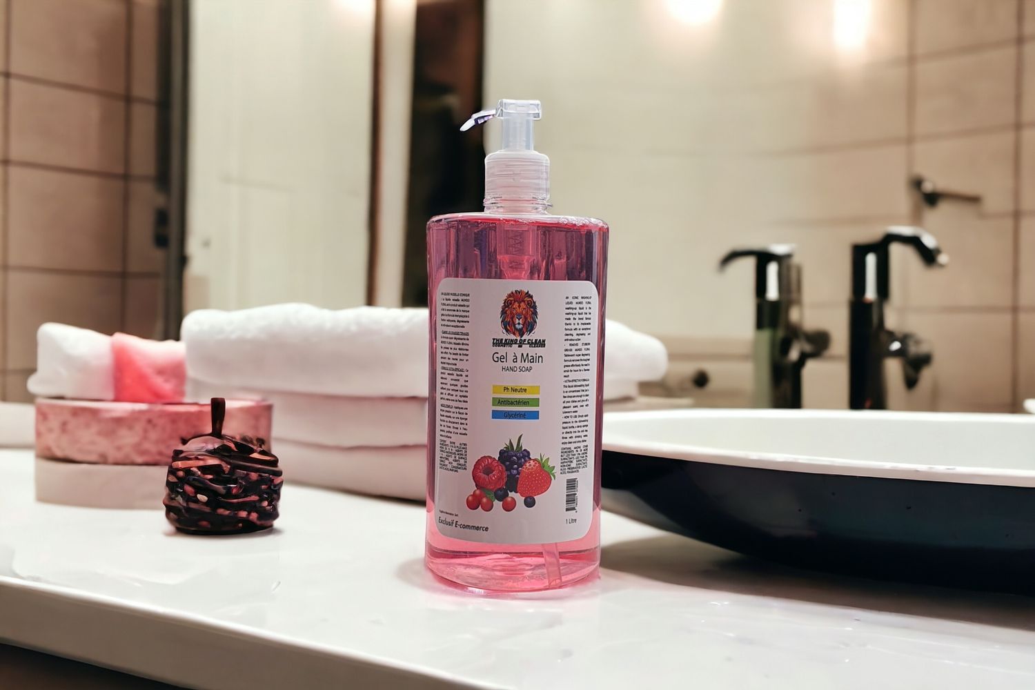 Gel à main -Fruit rouge 1L