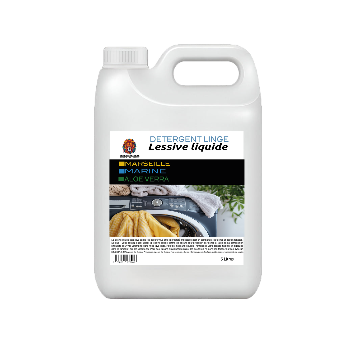 Détergent liquide pour lessives (Marine) 5L
