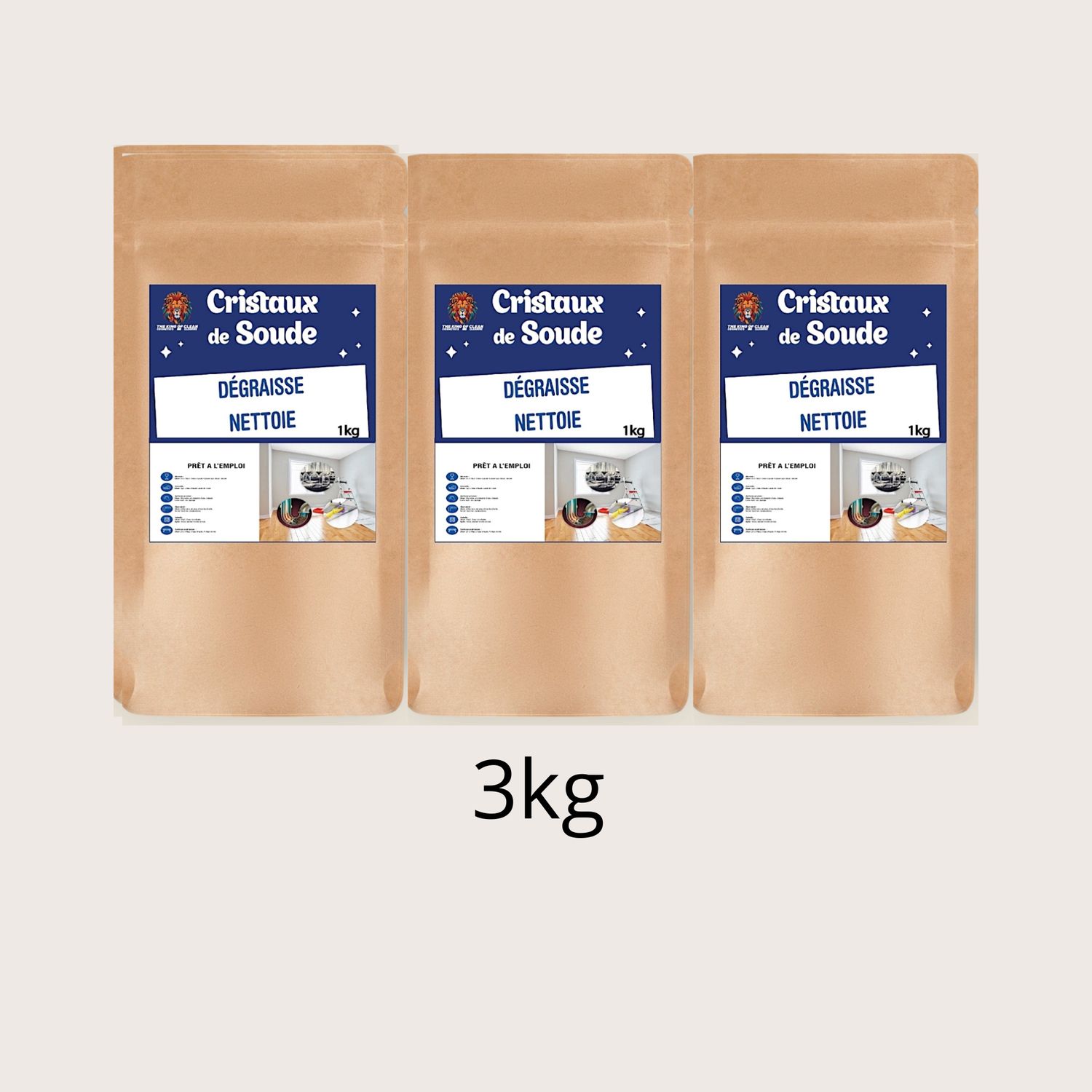 Cristaux de Soude 3kg