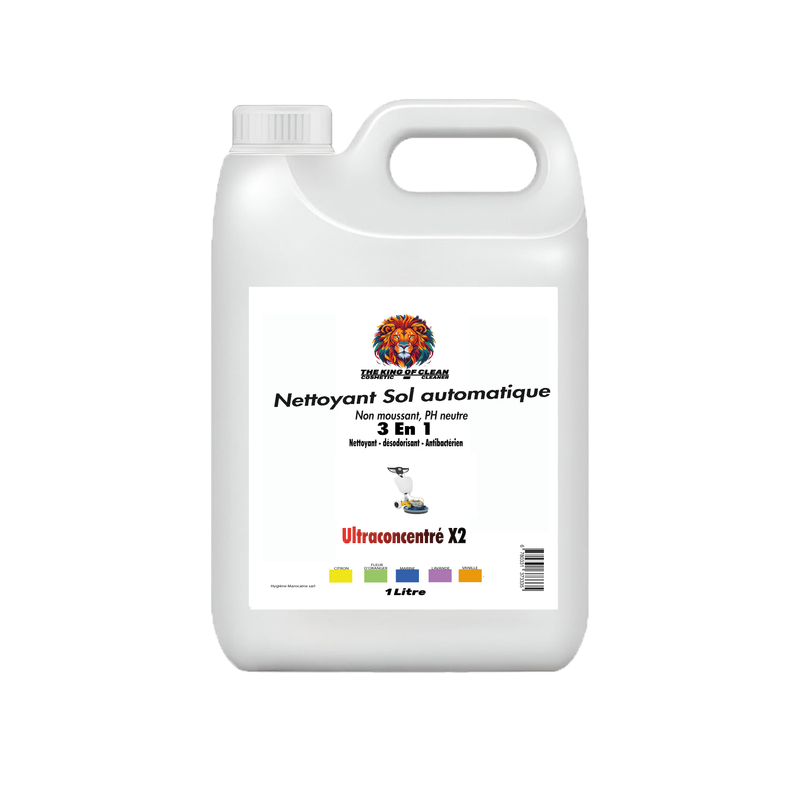 Nettoyant Sol 3-en-1 Autolaveuse Ultraconcentré (Fleur d'oranger)