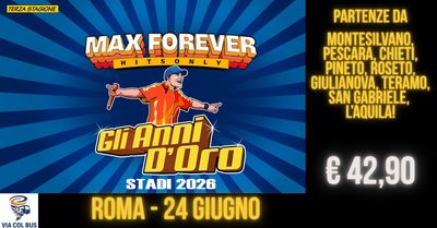 Concerto: Max Forever - Stadi 2026