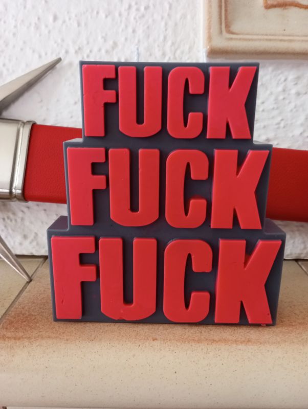 Statementkerze Fuck