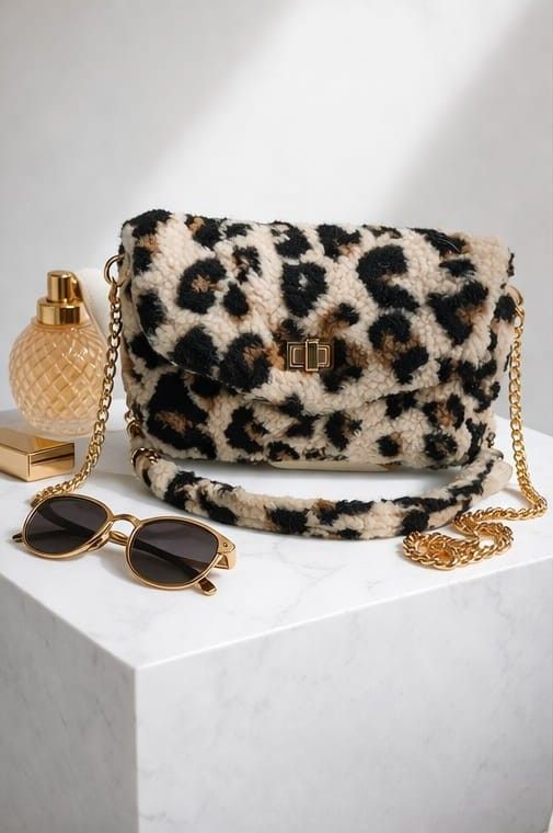 Sac bandoulière léopard