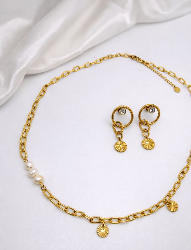 Collier &amp; Boucles d’oreilles – Esprit Soleil