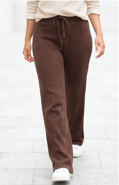 Pantalon Confort Stretch – Brun