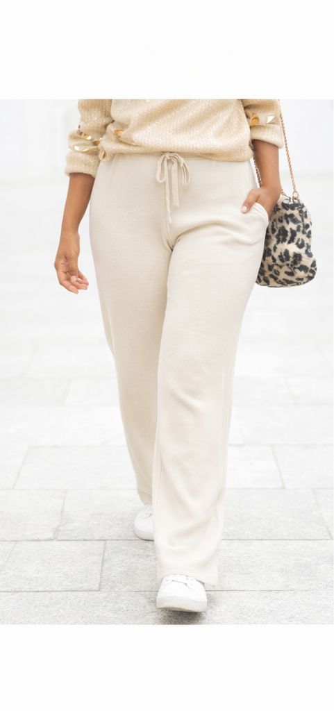 Pantalon Confort Stretch – Beige