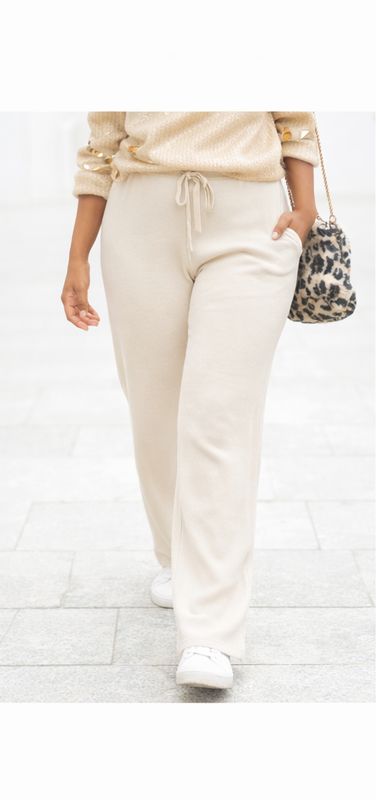 Pantalon Confort Stretch – Beige