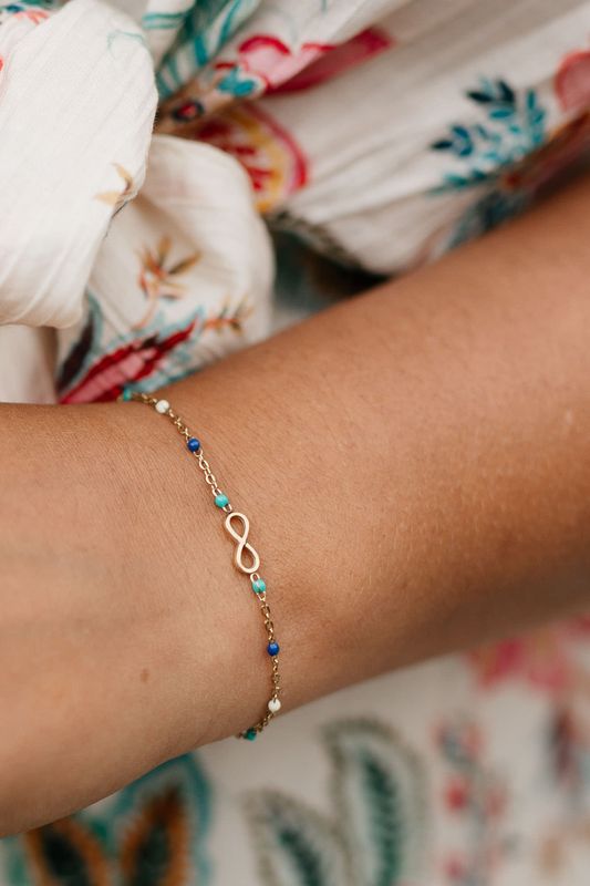 Parure Infini Dorée – Collier &amp; Bracelet