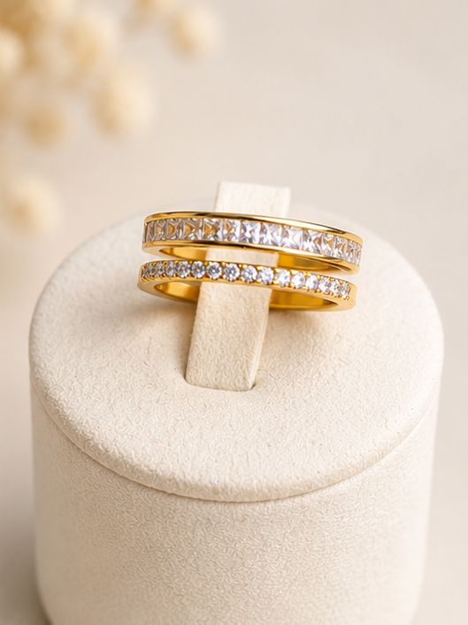 Bague Ajustable Éclat Doré