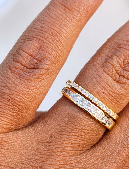 Bague Ajustable Éclat Doré