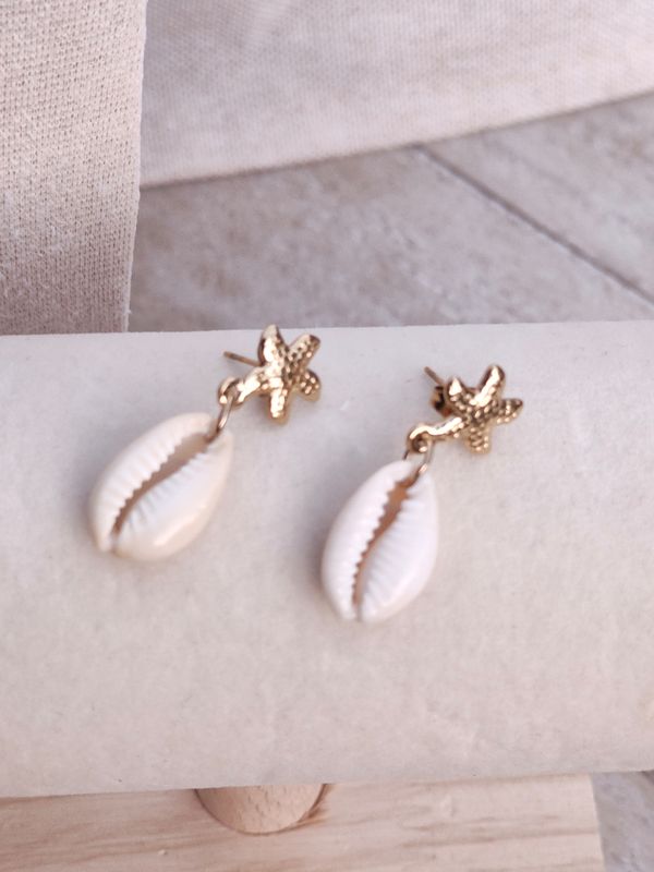 Boucle d'oreille Coquillage