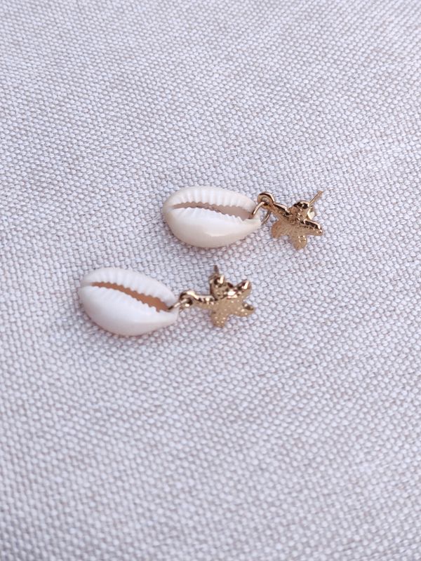 Boucle d'oreille Coquillage